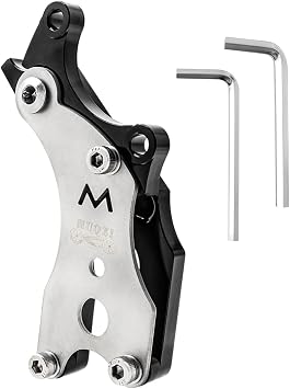 Disc Brake Adapter, Bicycle V Brake to Disc Brake Converter Mounting Adapter Heavy Duty 160/180/203mm Rear Disc Brake Modification Accessories