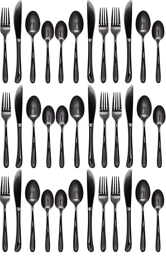 Buy GOPINATHJI Stainless Steel Black Flatware, Tableware Cutlery Set