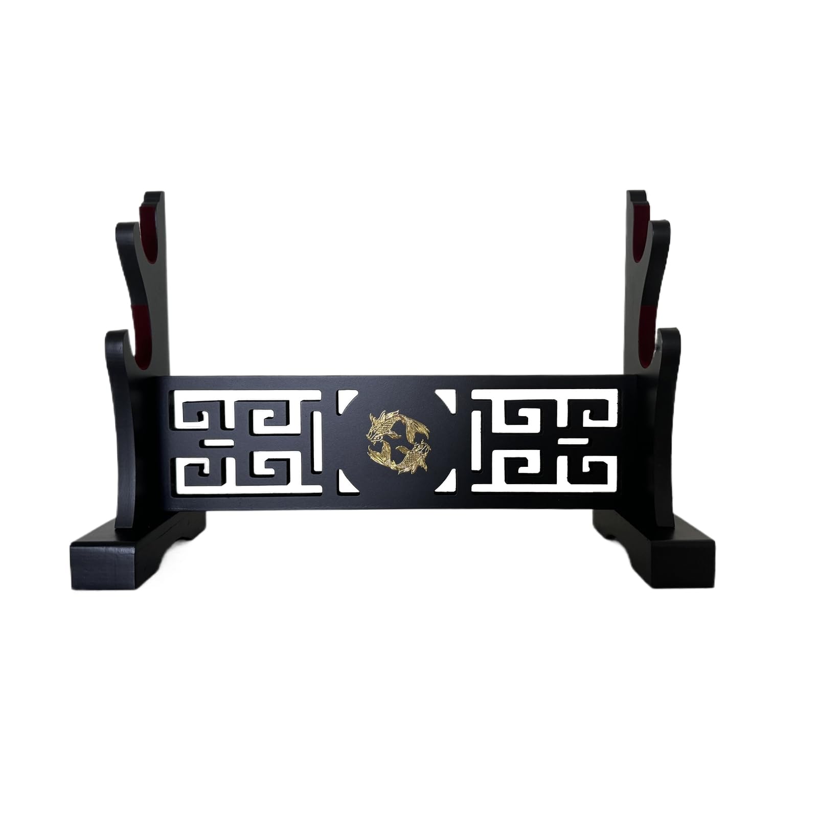 Porta katana samurai spada espositore Rack Bacchetta Wakizashi Velluto imbottito zoro spada Cosplay Arma Display Stand 2 livello
