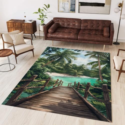 Tapis traditionnel chambre et salon lavable antidérapant - 2