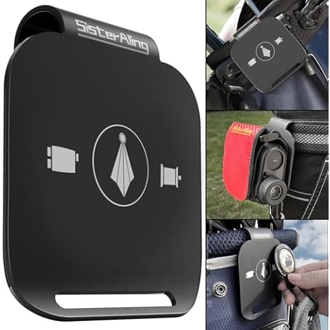 SisterAling Golf Bag Metal Landing Pads for Magnetic Golf Towel,Golf Rangefinder,Golf Flask,Golf Speaker- Quick Access to Magnetic Golf Equipment and Accessories-Gift for Golfers-US Patent Cover