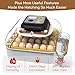 MATICOOPX 30 Egg Incubator with Humidity Display, Egg Candler, Automatic Egg Turner, for Hatching Chickens