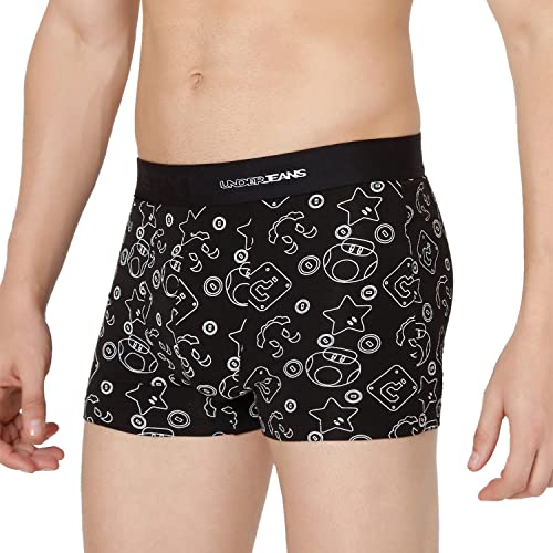 Image of Underjeans Men's Cotton Blend Trunks (UJNPTS050Black)