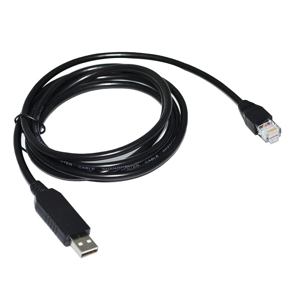 AMNOUR CHIP USB Ke RJ45 PLUG RS485 Kabel Komunikasi SERIAL Baterai Energi Surya BMS Ke PC(1.8m,CN_TRANSPARENT USB CASE)
