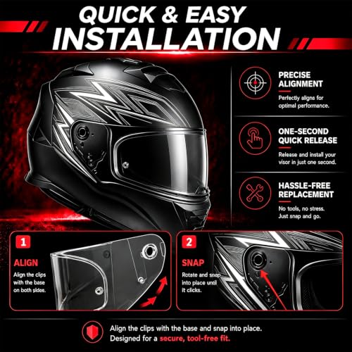 Image of PSLER Assault Rapid Stream Outer Helmet Visor - Motorcycle Helmet Face Shield Accessories Replacement for Assault Rapid Stream Outer FF320 FF353 FF328 FF800,Deep Blue