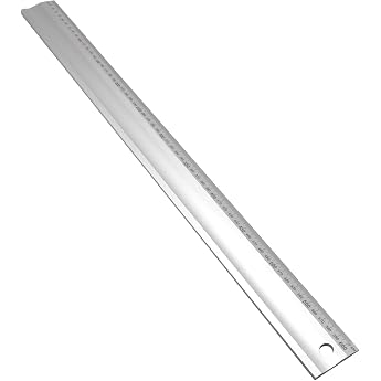 Aluminium Drawing Ruler 60 cm with mm Scale Measuring & Cutting