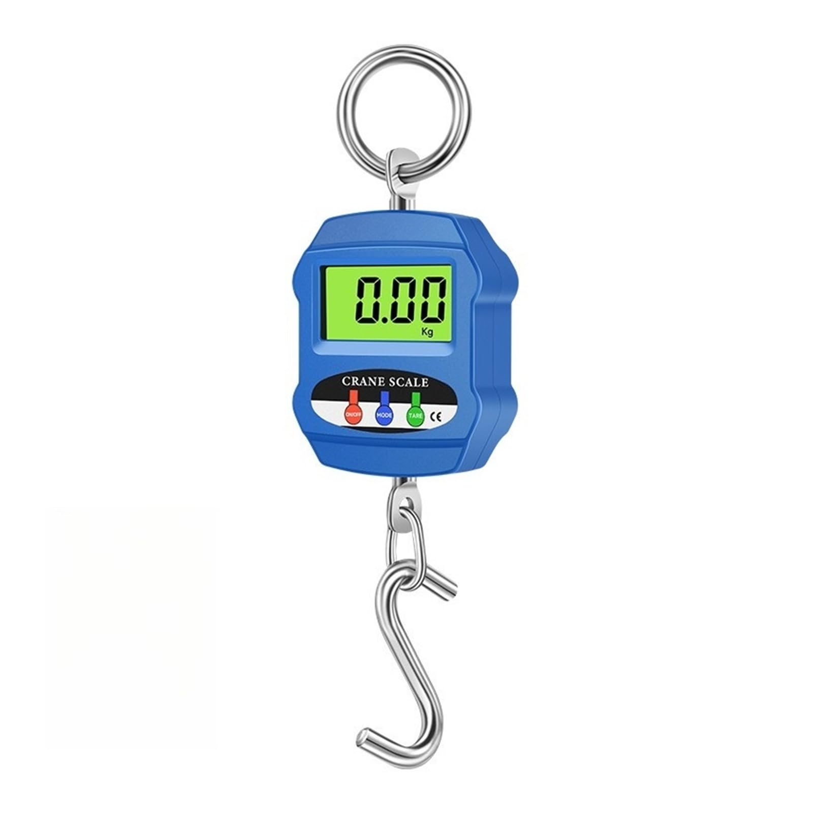 Bilancia sospesa elettronica portatile da 300 kg, bilancia digitale con gancio for uso industriale e domestico Breve tempo di risposta(Blue)