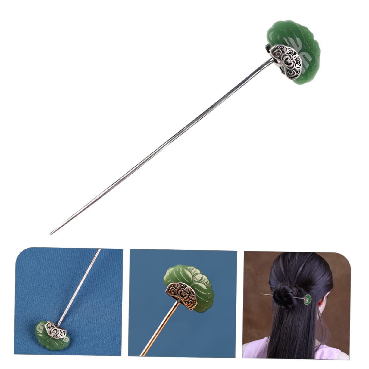 Healeved 3piezas Pinza Para Cabello De Agata Diseño Clásico Accesorios De Peinado Para Mujeres Cabello Para Ocasiones Especiales