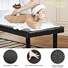 Massage Therapy Table Chiropractic Rolling Massage Table Physical Therapy Table 75Long 29.5Wide Stationary Massage Table Heavy Duty Massage Table with Metal Framed & Memory Foam Layer - Black
