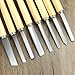 QWORK Wood Turning Chisel Set, 8 Pcs Lathe Chisel Set with Triple Tempered Chromium-Vanadium Steel for Woodworking and Craftsmanship