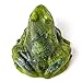 Natural Crystal Rough Stone Frog Carving Piece Xiuyan Jade Frog Wealth-Attracting Ornament Crystal Handicraft Table Decoration Ornament (One-PCS)
