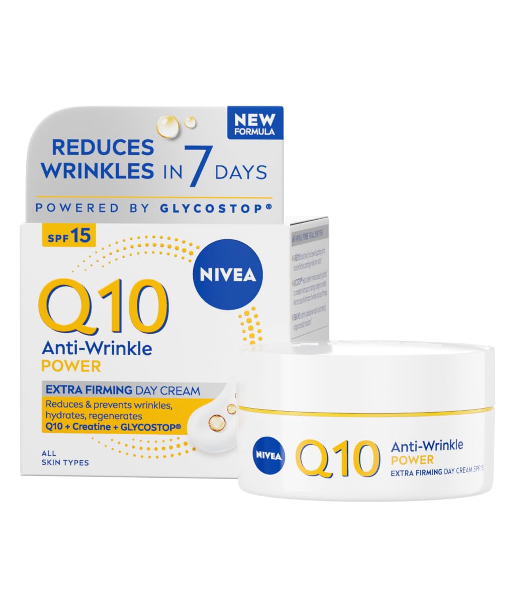 NIVEA Q10 Anti-Wrinkle Power Extra Firming Day Cream SPF 15, 50 ml
