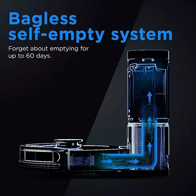 Shark Matrix Self-Emptying Robot Vacuum with 60 Day Dock, Precision Home Mapping, Wi-Fi Connected