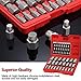 RIMKOLO 25-Piece Screw Extractor Set, Multi-spline Easy Out Extractors CR-MO Bolt Remover for Removing Broken Studs, Bolts, Socket Screws