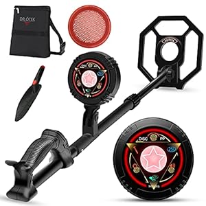 DR.ÖTEK Metal Detector for Kids, Junior Metal Detector with Exclusive DISC/Pinpoint Mode, Touch Screen, 71-94 cm…
