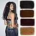 FASHION IDOL Afro Kinkys Bulk Human Hair for Dreadlock Extensions Loc Repair Braiding Twist Tight Afro Kinky Human Hair for Loc 3 Packs 150 Gram Natural Black 16 Inches 5.3 Oz