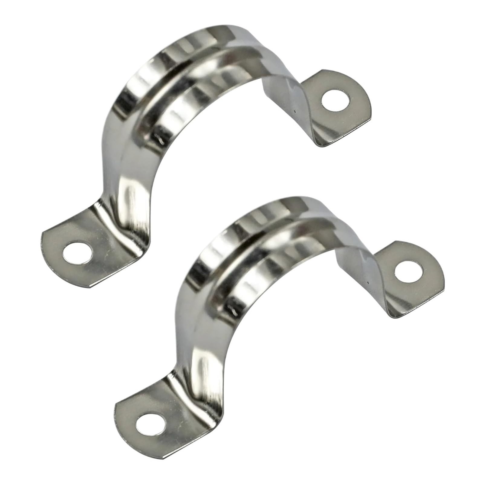DWAMMEBRS Pipe Clamps 20pcs 5mm-100mm Riding Clip Saddle U-Shaped Hose Clips 304 Stainless Steel Plumbing(20PCS M10)