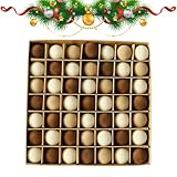 Samt Christbaumschmuck | 49 Stücke Geflockte Weiche Anhänger,Geflockte Weihnachtsbaumkugel,Für Familie Freunde Kollegen Feiertagsfeiern Partys Hochzeitslocations Türkranz