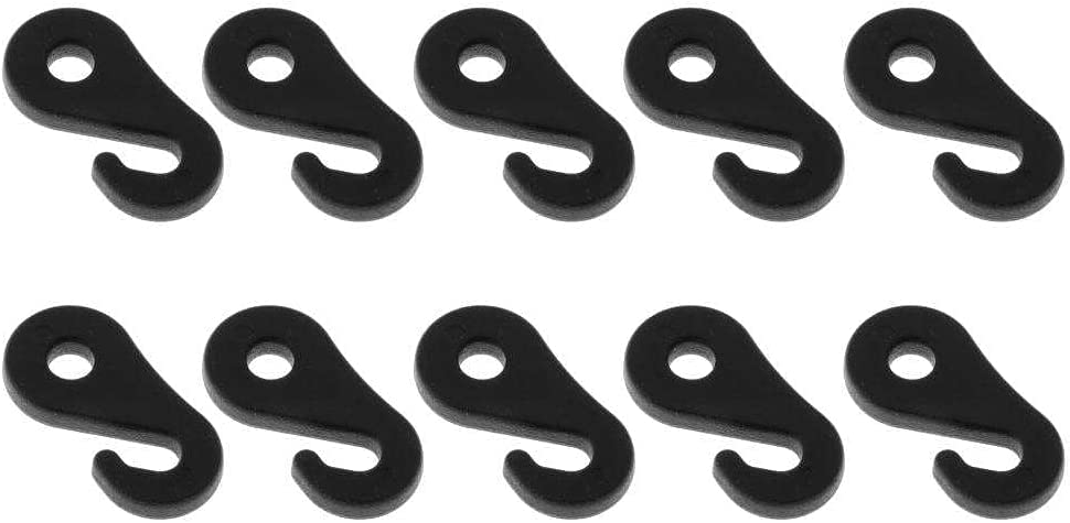 Inner Tent Hook Repair Awning Curtains Sewing for Camping Tent Awning Canopy Sun Shade Tarp Fasten 10pcs (3.6cm)