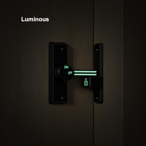 Miniatura 2 de ETEKJOY Cerradura de cierre abatible de 90180 grados de apertura izquierdaderecha deslizanteoscilante para puerta de seguridad del hogar, granero,