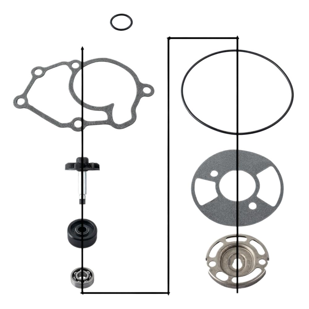 Kit Riparazione Pompa Acqua Compatibile Con Yamaha YZF R125 2008-2016 | Adatto per Yamaha YP125 X-Max 2005-2016, MT-125 ABS 2014-2023 ; Numero parte 3C1E242001