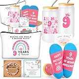 Frerdui Presentes para meninas de 9 anos, presentes de 9º aniversário para meninas, presente para meninas de 9 anos, lindas adolescentes, melhores ideias de presente de aniversário, decorações de 9