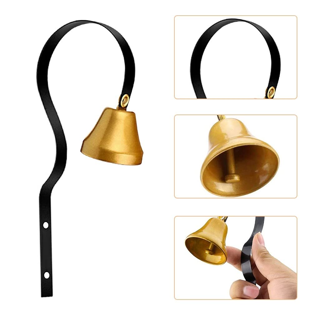 DONGKER Campane per Cani,Campanello per Addestramento Cani in Ottone Montato a Parete per Addestramento al Vasino