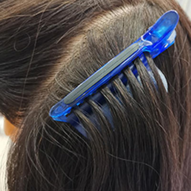 Didiseaon Hair Extension Clips 2 Pcs Hair Partition Clip for Highlights Secure Grip Hairdressing Tool for Precise Sectioning Styling and Salon Extensions image 3