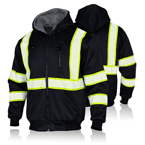 FONIRRA Men's High Visibility Safety ANSI Class 3 Lined Fleece