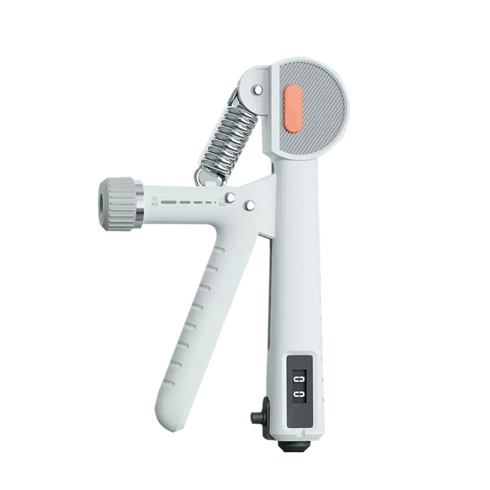 FLYIODFCXV Wrist trainer, 1pcs, Hand Strength Trainer, Adjustable Force Counting Grip, Finger Training Equipment(WHITE)