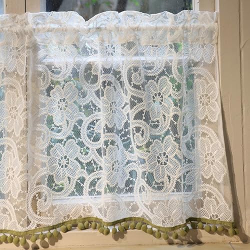 Visillo semitransparente KnSam de cocina para un ambiente bohemio acogedor 3