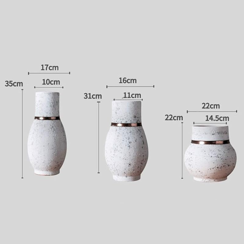 花屋のツール ヴィンテージ花瓶の装飾 研究本棚ワインキャビネット装飾花瓶多機能セラミック花瓶レトロスタイルアート花瓶 会議室の装飾 Size 17 35cm Pyl9fszkmk Pausit Nl