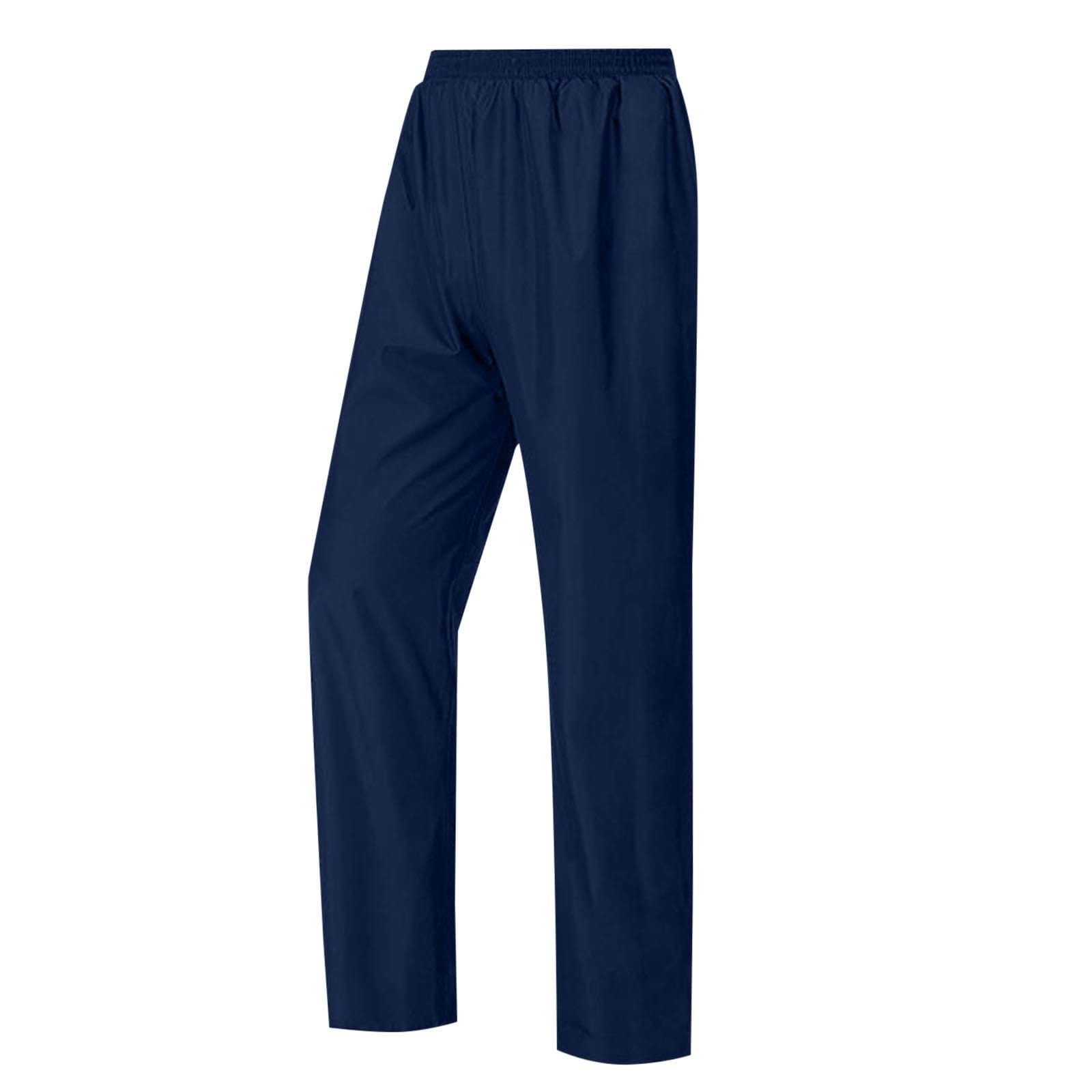 Pantalon de pluie femme taille élastique double couche résistant usure jaune randonnée cyclisme