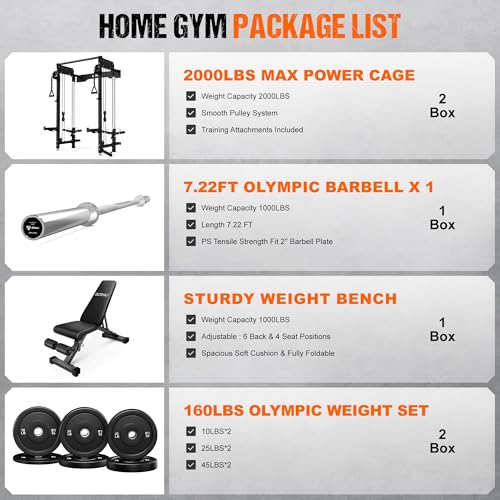 Image of WM3-V4 Folding Squat Rack, Wall Mounted Power Rack with Dual Independent Pulley System, Functional Trainer with 5 Adjustable Function Modes for Space Saving
