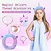 Cherry Tale Unicorn Gifts for Girls Age 6-8, Kids Unicorn Toys Set with Light Up Star Pillow Diary Headband Eye Mask Christmas Birthday Gifts for Little Girls Age 4 5 6 7 8 9 10