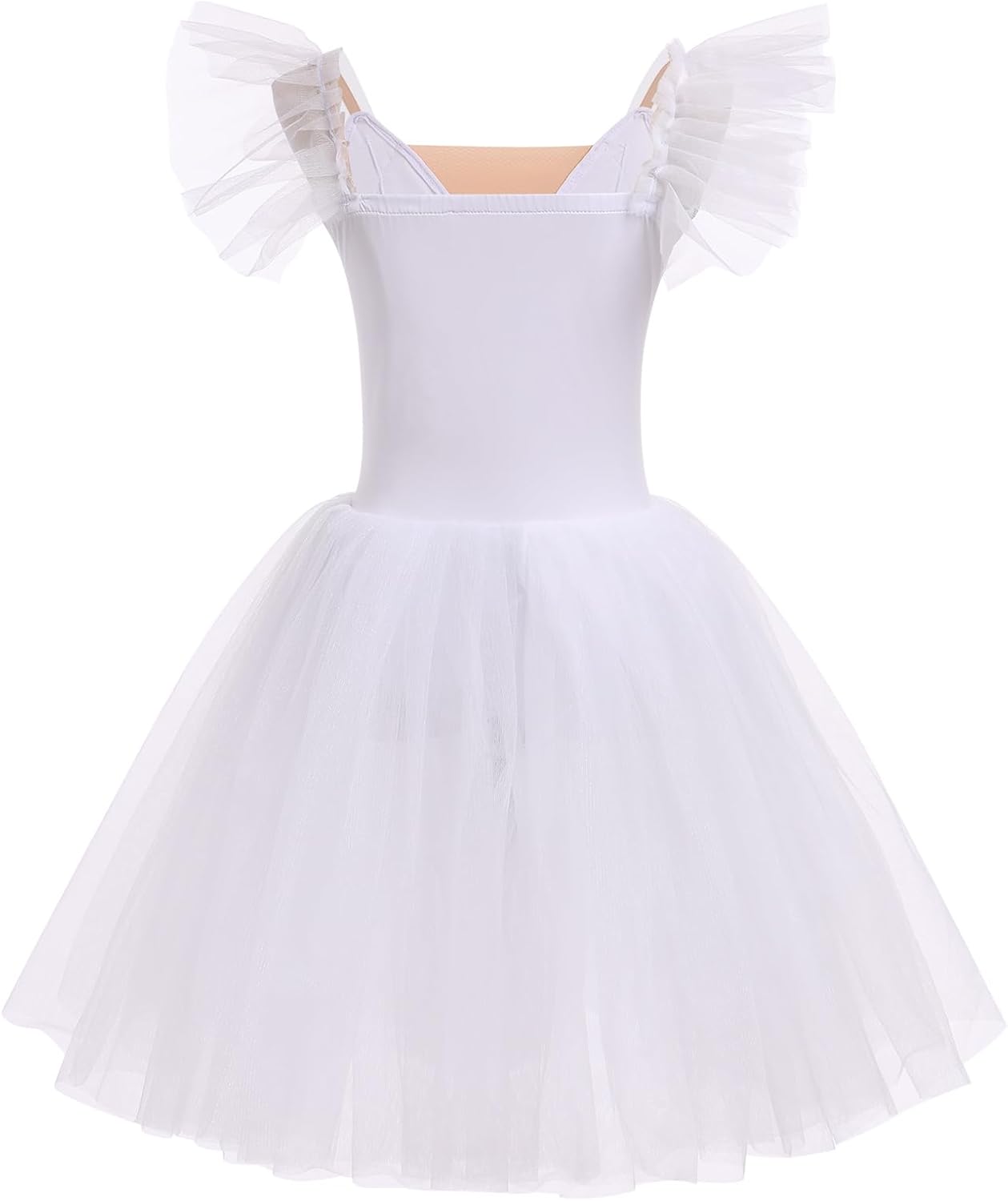 AFAVOM Ballet Leotards for Women Ballerina Performance Swan Lake Costumes Embroidery Tulle Camisole Skirted Leotard Dancewear - Image 3