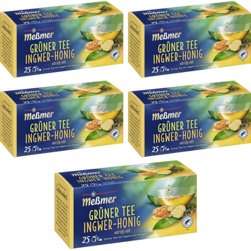 Meßmer Grüner Tee Ingwer-Honig Tee 25 ST x 5 er Pack
