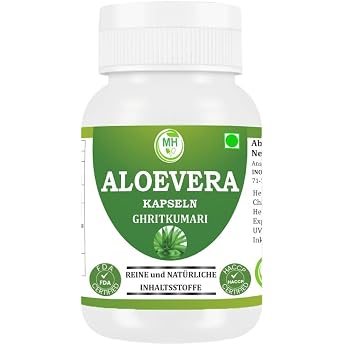 Aloe Vera Aloe barbadensis Miller Bioaktiver Blattextrakt 200x konzentrierte Kr uterformel Aloinfrei Schlichte Kr uterzutaten 60 Kapseln