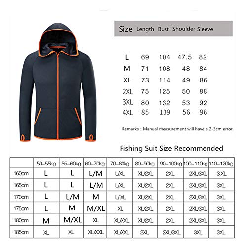 Tyrrdtrd Uomini Giacca da Pesca all'aperto Quick