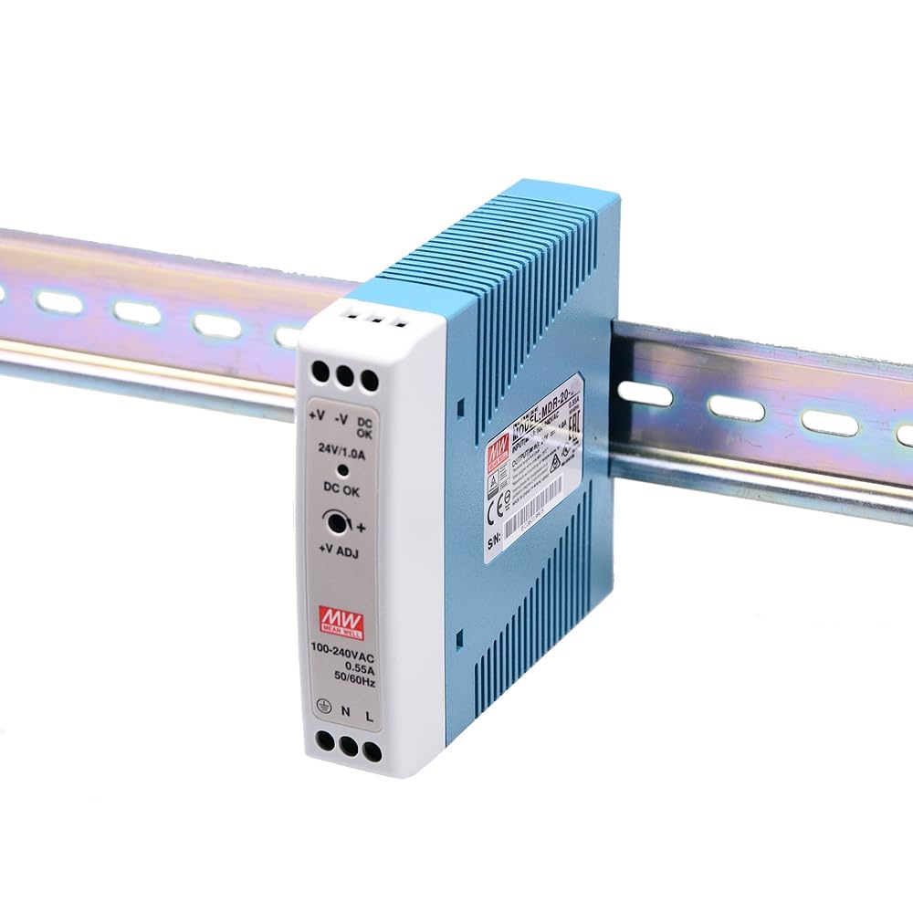Mean Well MDR 20W 3A Switching Power Supply AC/DC Single Output Industrial DIN Rail MDR-20-5 Type Enclosed Power Supply Driver Transformer