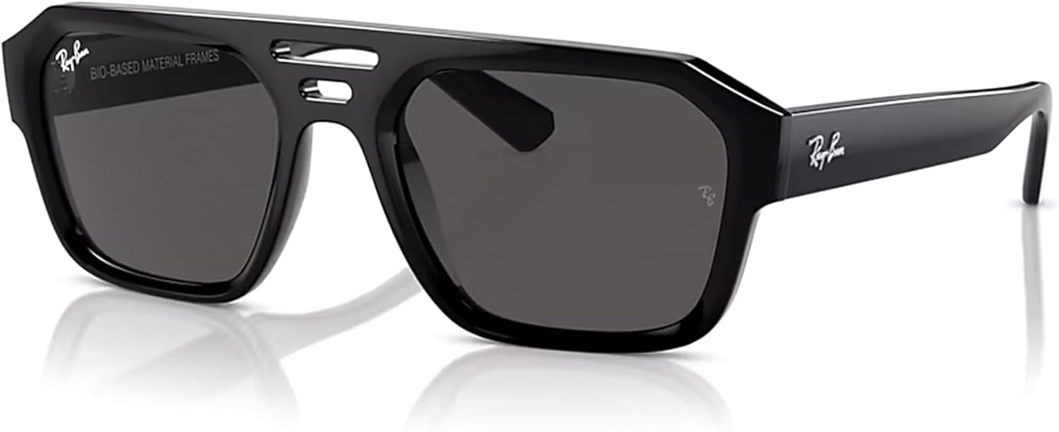 Ray-Ban Corrigan RB4397 Square Sunglasses for Men for Women +BUNDLE with ACCESSORY EYEWEAR KIT