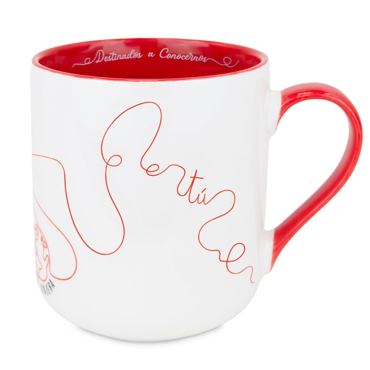 Pack Regalo Leyenda del Hilo Rojo, Taza Cerámica 380 ml + Vela de Soja Aromática + Set Pulseras con Lámina Ilustrada, Detalle Romántico para Pareja o Amistad