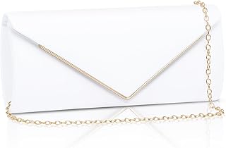 Clutch Purses for Women, Sparkling Envelope Evening Bag with Detachable Chain