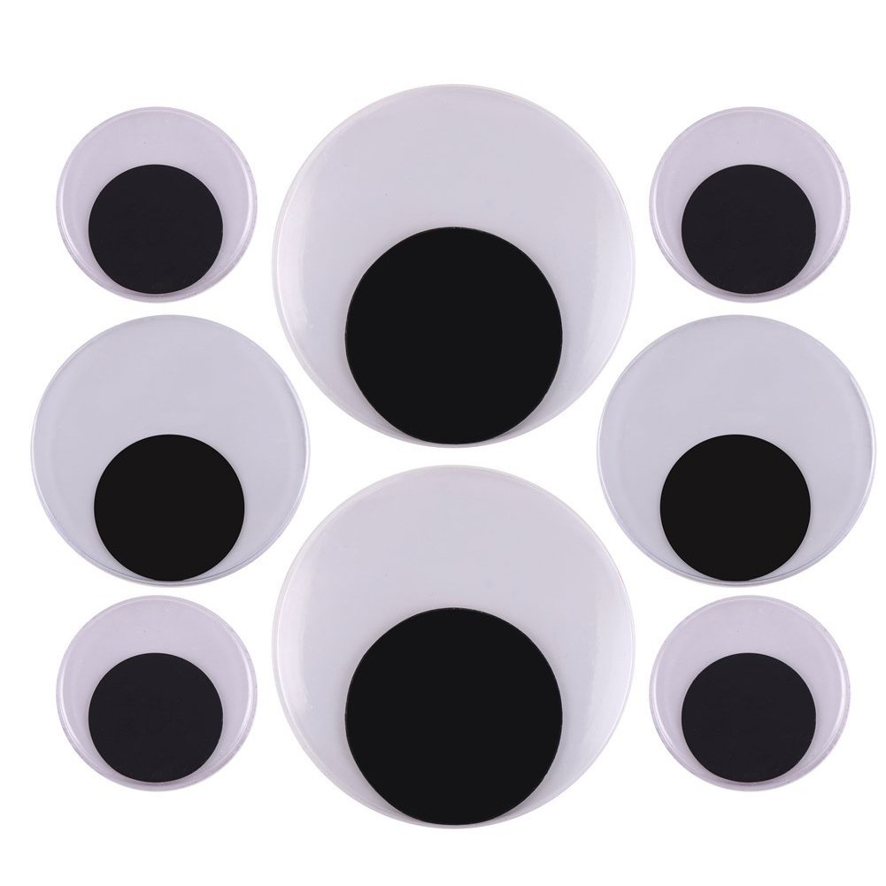 Amazon.com: DIYASY 2 Inch 3 Inch 4 Inch Large Googly Wiggle Eyes with  Self-Adhesive 8 Pcs for Christmas Decorations : Arts, Crafts & Sewing