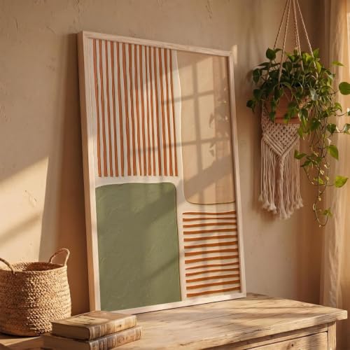 Image of kotart Boho Art Home Decoration Painting | Boho Painting With Frame For Living Room Bed Room Hotel Wall Decor Digital Reprint (26X38 inch)