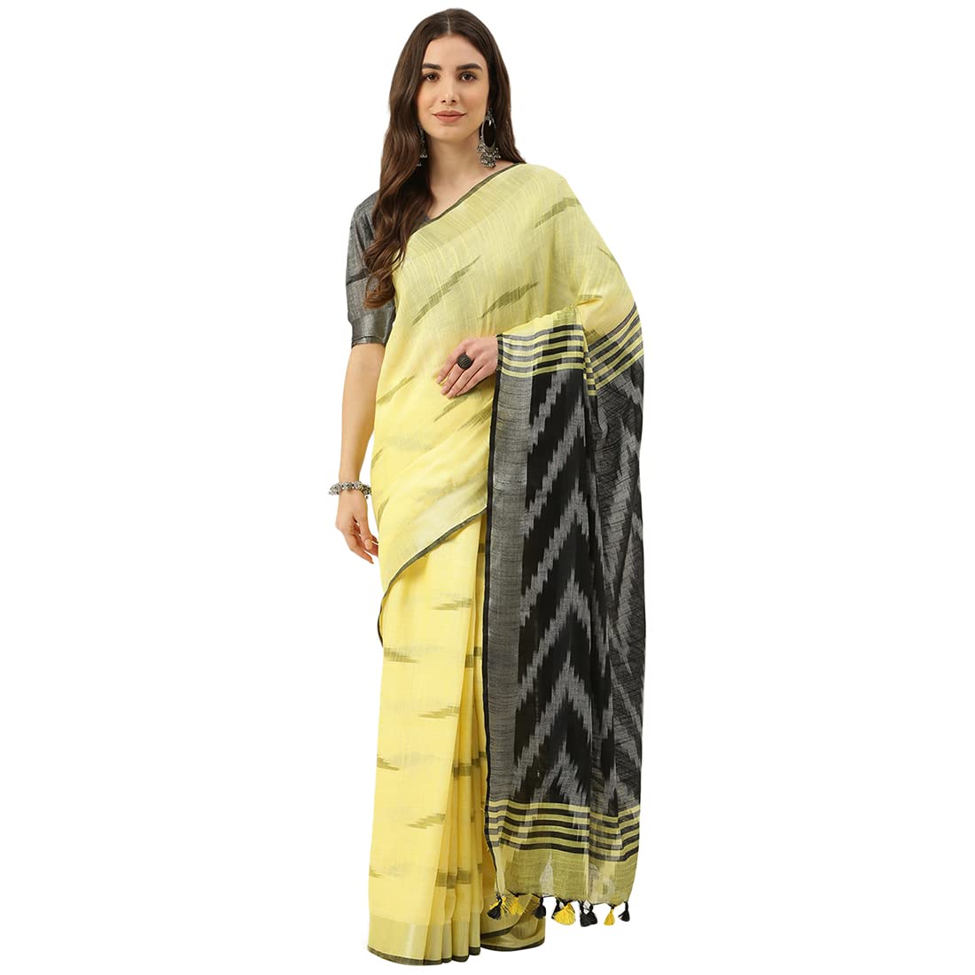 DECKEDUP Handloom Ikkat saree & Unstitched Blouse piece  RAGI Packing supply 20X23Inchplain temper proof courier bag pod 60 micron with document pouch (Pack of 5000)