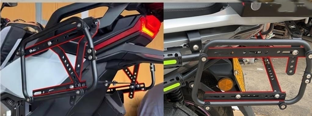 Moto Tylny bagażnik Pasuje Do Zdejmowanego Wspornika Bocznego Motocykla Pasuje Do Suzuki-uniwersalny Bagażnik Ze Stopu Aluminium