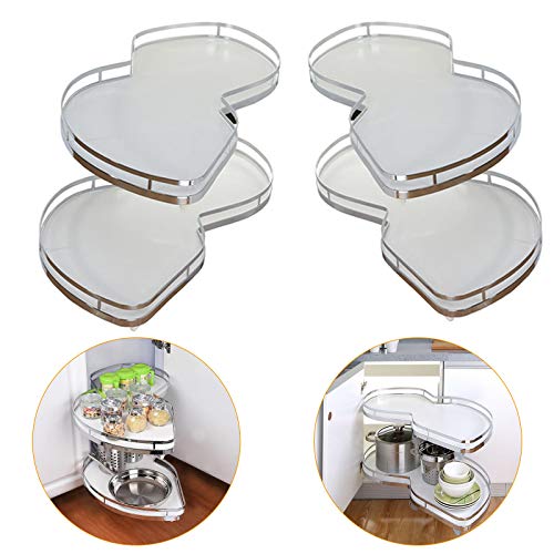 Cesta extraíble con forma de platillo volador para armario de cocina con apertura a la derecha