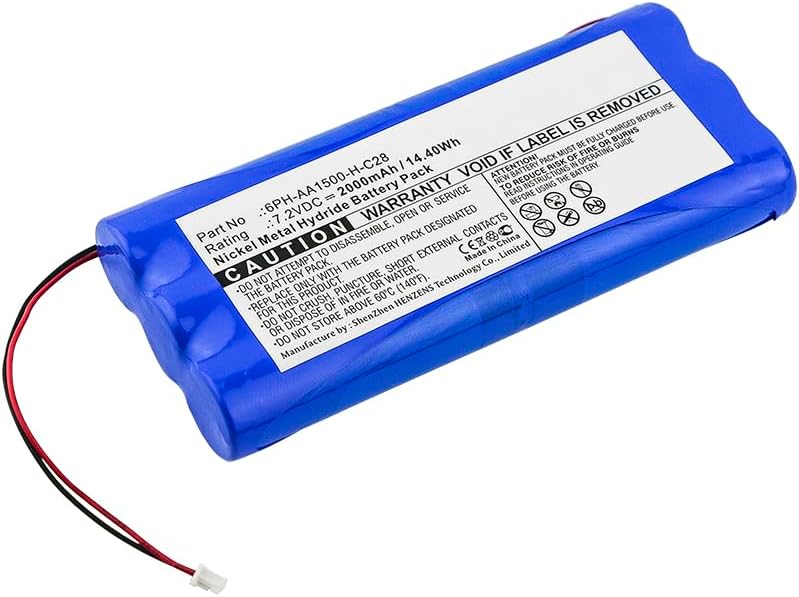Synergy Digital Batería de iluminación de emergencia, compatible con DSC 6PH-AA1500-H-C28 iluminación de emergencia, (Ni-MH, 7.2 V, 2000 mAh), ultra