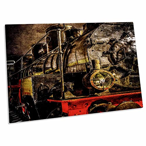 3dRose Ancient steam Train Engine Desk Pad miniatura 1